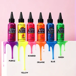Face Painting Kit Glow in the Dark Makeup Face Painting Kits Halloween Party Sport Makeup Body Painting Supplies