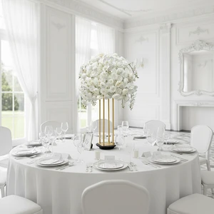 GNW Luxury Centerpieces for Wedding Table Custom Design High Quality Durable Artificial Flowers Best Seller Supplier