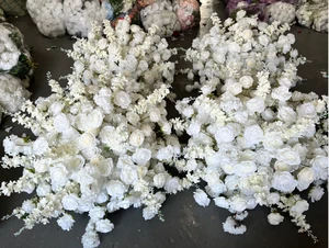 White 40cm/50cm/60cm White Flower Ball for Wedding Decoration Table Centerpieces