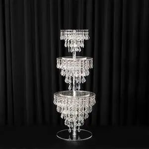 New Wedding Acrylic Cake 20/25/32cm Set Cake Spacers Rack Wedding Scene Layout Cake Rack Crystal Wedding Decoration Supplies