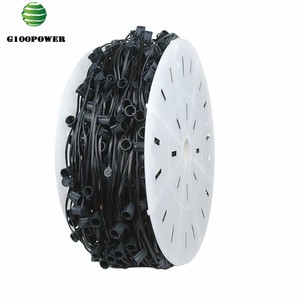 Water Resistant IP44 Christmas Light C7 Spool for Holiday Lighting
