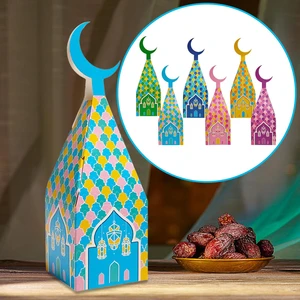 New Ramadan Moon Candy Packaging Box Muslim Holiday Gift Box Islamic Party Decoration Supplies