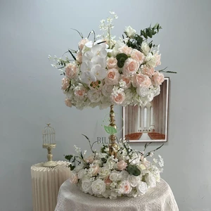 New Wedding Table Flower Wedding Table Decoration Display Flower Ball Centerpieces Wedding Table Artificial Flowers