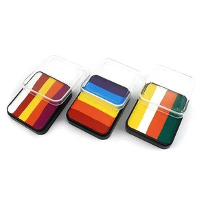 Wholesale Birthday Party Colors Safe Easy Face Painting Cream Face Flag Paint Kids Halloween Face and Body Paint Split Cakekit
