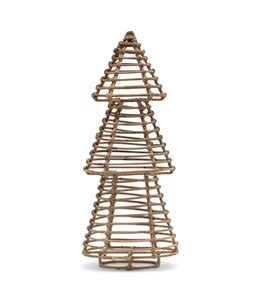 Christmas Decoration Rattan Christmas Tree Stand Pyramid Christmas Small Tree Decor HandWoven Wholesale