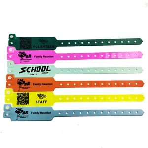 Party Wrist Bands Hotel Wristbands Plastic Wrist Band