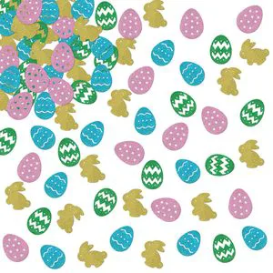 Easter Bunny Eggs Shape Confetti Table Decoration Scatters Spring Easter Holiday Party Decoration Supplies for DIY Crafts