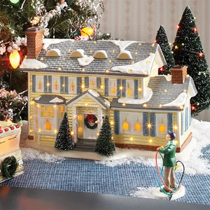Cartoon-Style Resin Ornaments for Christmas Cross-Border Country Holiday Street Scene Decoration for House Car Doll Crafts