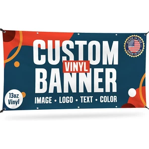 High Quality Custom PVC Vinyl Banner Birthday Party Decoration and Event Promotional Flags Banners