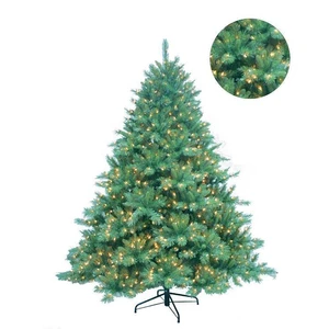 High Quality Artificial Spruce Christmas Tree with LED Lights Eco-Friendly and Standing Base