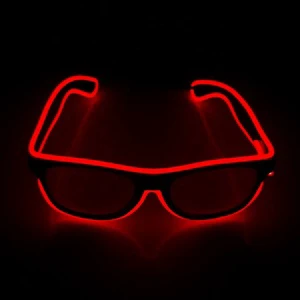 Festival Decoration Flashing Glasses EL Wire LED Glasses Glowing Party Supplies Lighting Novelty Gift Festival Glow Sunglasses
