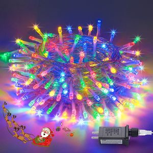 LED Christmas String Light Outdoor Multicolor Holiday Christmas Tree Garland Party Wedding Street Twinkle Fairy String Light