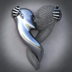Durable 316 Stainless Steel Wall Art Sculpture High Polished Geometric Metal Statue For Luxury Hotel Office Decoration