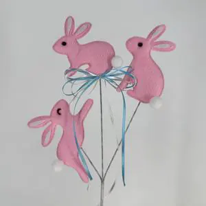 Easter Home Decoration New Pink Rabbit Flower Arrangement for Festive Ambiance