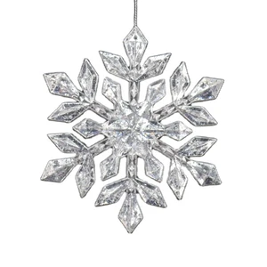 Christmas Gifts Plastic Ornament Christmas Snowflake Decoration