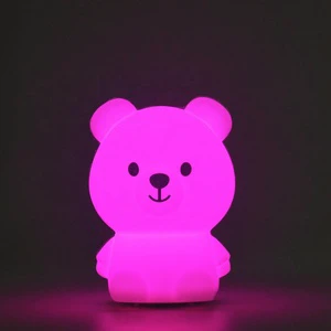 Rabbit Nursery Baby Animal Led Cute Night Light Breathing Touch Lamp Creative Pat Bunny Toy Kids Silicone Bunny Night Light