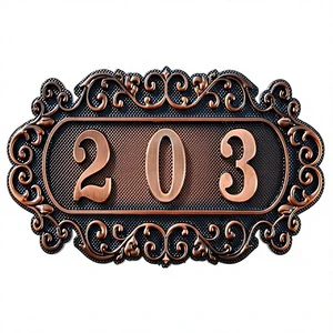 Door Number Plates Apartment Door Number Sign House Address Room Number Plaques 14 Numbers Small Size Pre-printed Numbers Office