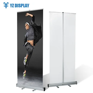 Exhibition Waterproof/windproof Roll Up Free Display For Promotion Aluminum Alloy Retractable Portable Roll Up Banner