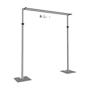 Adjustable Aluminium Wedding Backdrop Stand Kit - Professional Pipe And Drape System For Events & Rental