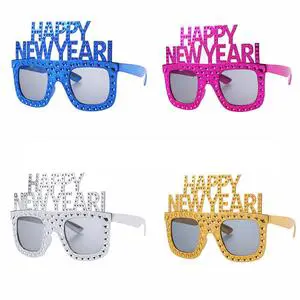 Happy New Year Hot Sale Glasses Children's Party Decoration with New Year Gifts Party Holiday Supplies