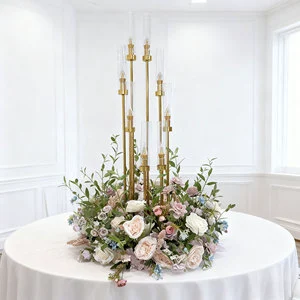 GNW Flower Wreath Centerpiece Artificial Flower Wedding Table Centerpieces Wedding Decoration Decorative Small Arrangement