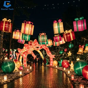 Custom Outdoor Christmas Lighting Installation Supplier Festival Lantern for Municipal & Public Space Projects