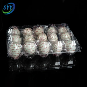 Wholesale Clear PET Salted Duck Egg Clamshell Blister Tray Food Grade Anti-Static Anti-Fog Stackable OEM ODM Custom ISO