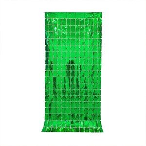 Factory Wholesale 1*2 m Square Curtain Birthday Party Wedding Background Wall Decoration Christmas