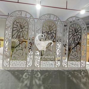 Luxury Design Royal Style Wedding Stage Decoration Backdrop for Events and Party Used