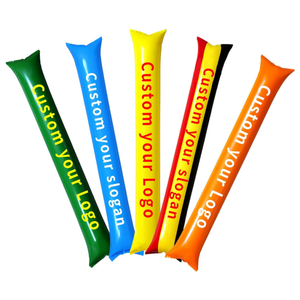 Colorful Inflatable Thunder Sticks Sports Event Cheer Supplies Custom Printed Cheer Stick for Sports Game Concert Event Cheering
