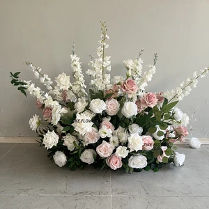 Artificial Flowers Wholesale Wedding Garlands Shower Ceremony Aisle Faux Flowers Engagement Backdrop Decoration for Birthday