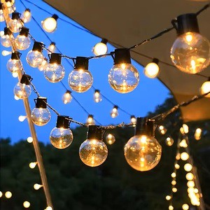 Outdoor Garden Camp LED Fairy Lights IP65 Waterproof Garland String 23M G40 for Tent Christmas Wedding Party Ornament