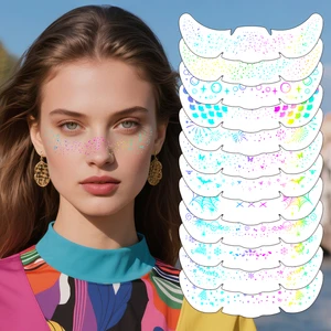 Factory Supply Waterproof Freckle Sparkle Temporary Tattoo Stickers Sexy Body Faux Tattoos For Women Men Wholesale Paper Face