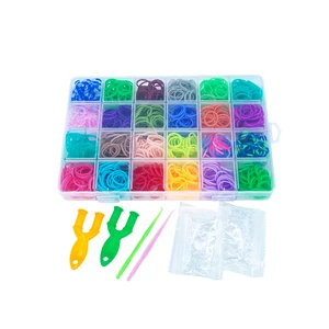 Hot sale 26 Grids 960pcs Assorted Color Loom bands For Christmas Present For kids