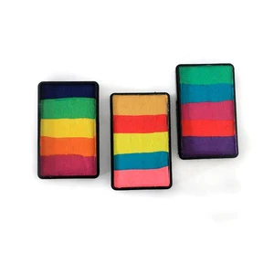 Customized Package Water-Based Rainbow Cake Eyeliner Pigment for Face Use in Cosplay and Festival Events Body Painting