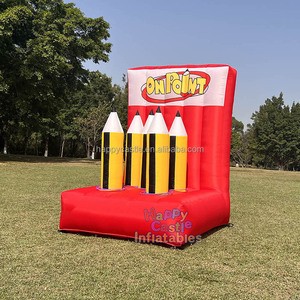 Carnival Pencil Ring Toss 4 in 1 Inflatable Carnival Game Inflatable Sport Game Portable for Outdoor Party Event Rental