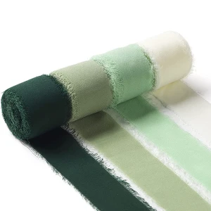 Handmade Contemporary Christmas Fringe Chiffon Polyester Ribbon 4cm*5m JY RB008