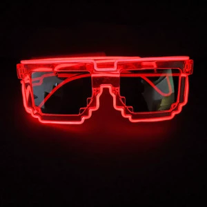 Hot Sale Transparent Frame Led Glasses,Neon Rave Glasses for Parties and Festivals
