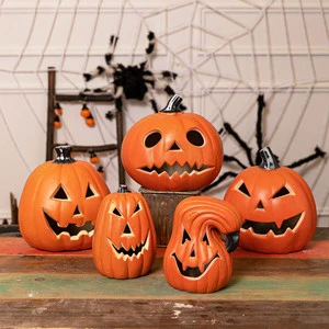 Wholesale Halloween Party Wall Decorations Hot Selling Plastic Pumpkins