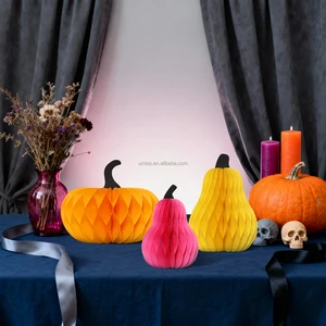 Paper Eco-Friendly Honeycomb Halloween Paper Festival Table Floor Standing Ornaments with Magnets Halloween Home Decorations