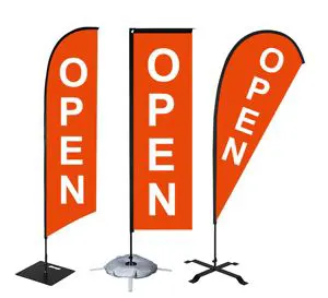 Marketing Promotional Feather Flying Flags Banners Custom Advertising Beach Flags Waterproof Banners