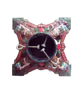 Customized Hot Sales New Cast Iron Christmas Tree Stand Metal Christmas Tree Stand Square Tree Stand Decoration