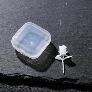 Factory Direct Crystal Epoxy DIY Resin Casting Rose Flower Model 3D Printed Filler Supplies Pendant Necklace Jewelry Wholesale