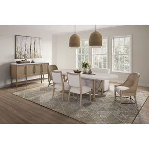 Settee with Casters Slip Covered Party Decoration Set