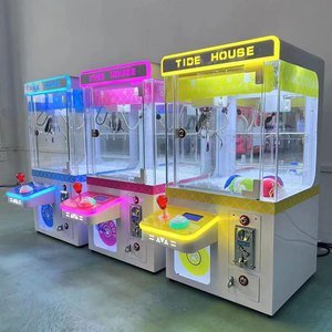 High Quality Commercial Metal Mini Crane Machine With Bill Acceptor Professional Tabletop Mini Doll Claw Machine