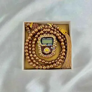 Gold Color Zikrmatic Tasbeeh Gift Set Digital Tasbeeha Counter Sets for Muslim 2025 Hot Selling Islamic Favor Eid Gifts