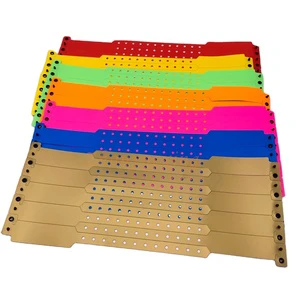 Custom Event Wristbands Vinyl Wristband Printing ID Vinyl Bracelet for Club Pulsera De Plastico