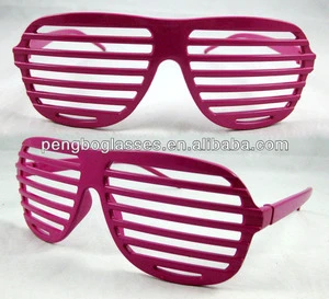 High Quality Rose Red Stripes Party Glasses