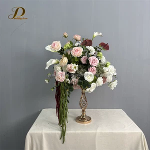Custom Wedding Flowers Decorations Table Flower Centerpieces Silk Artificial Flower Ball for Event Party