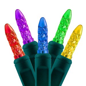 Commercial Grade M5 LED Christmas Lights Outdoor Waterproof String Light for Halloween Christmas Tree Decoration